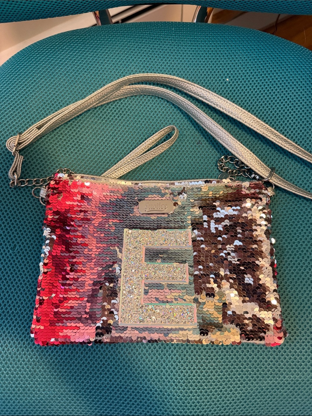 Sequin Convertible Crossbody Bag in Multicolor
